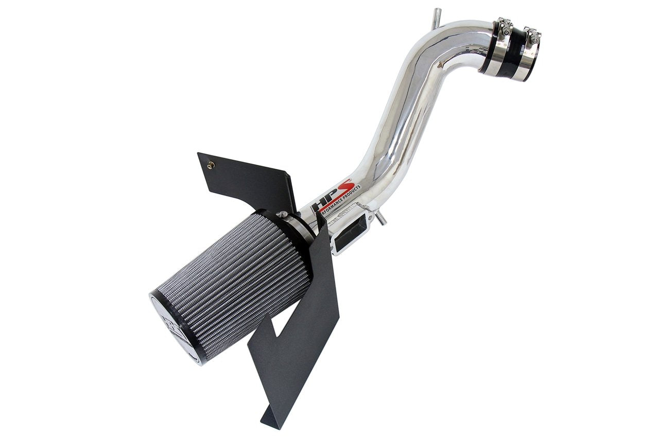 HPS Shortram Air Intake Kit 1997-1998 Toyota Supra Non Turbo 3.0L I6, Includes Heat Shield, Polish