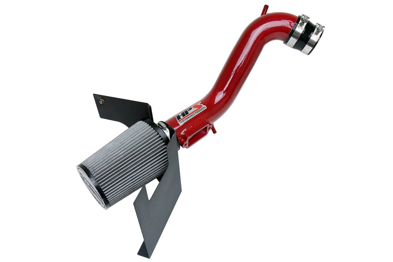 HPS Shortram Air Intake Kit 1997-1998 Toyota Supra Non Turbo 3.0L I6, Includes Heat Shield, Red