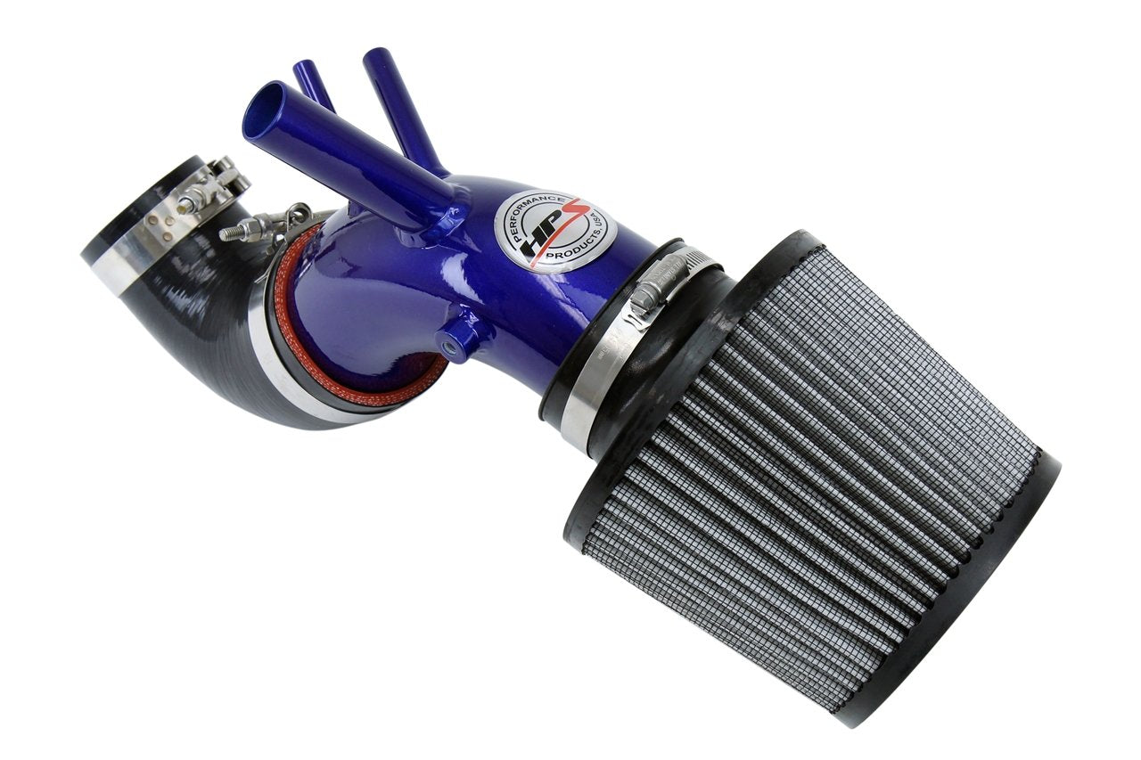 HPS Performance Shortram Air Intake Kit 2013-2014 Hyundai Genesis Coupe 2.0T Turbo, Blue