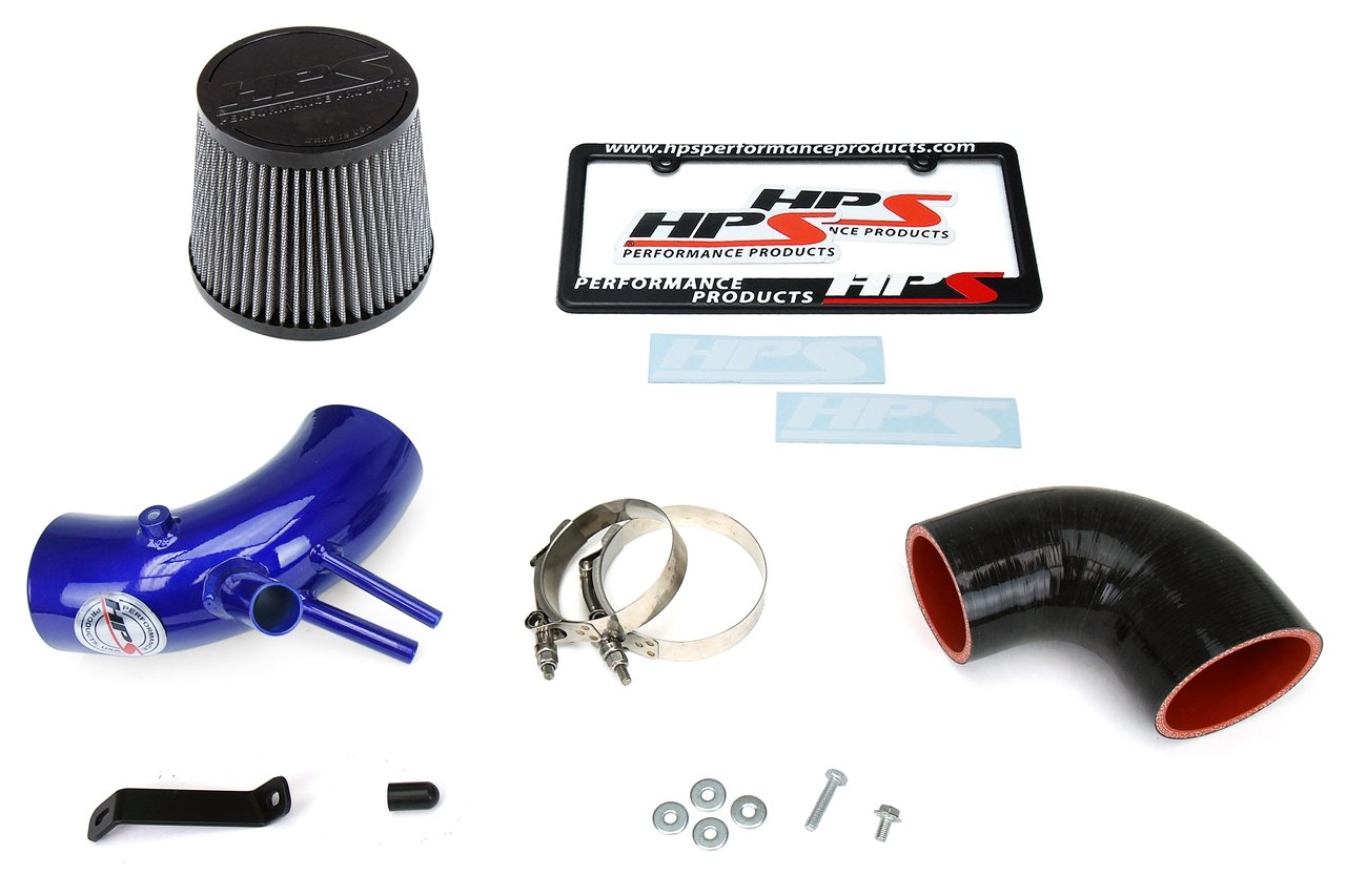 HPS Performance Shortram Air Intake Kit 2013-2014 Hyundai Genesis Coupe 2.0T Turbo, Blue