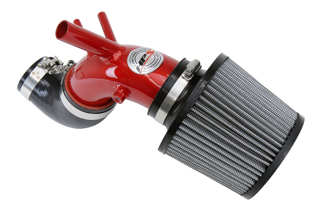 HPS Performance Shortram Air Intake Kit 2013-2014 Hyundai Genesis Coupe 2.0T Turbo, Red