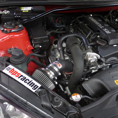 HPS Shortram Air Intake Kit 2013-2014 Hyundai Genesis Coupe 2.0T Turbo, Black
