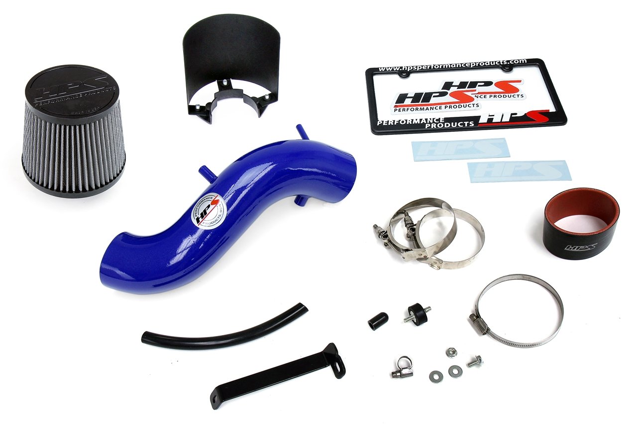 HPS Performance Shortram Air Intake Kit 2011-2014 Hyundai Sonata 2.4L, Includes Heat Shield, Blue