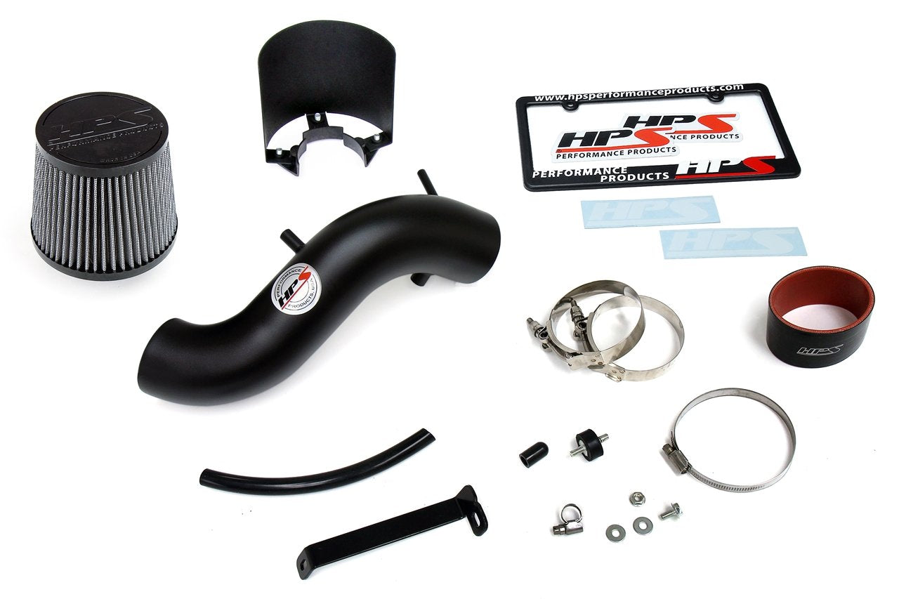 HPS Performance Shortram Air Intake Kit 2011-2014 Hyundai Sonata 2.4L, Includes Heat Shield, Black