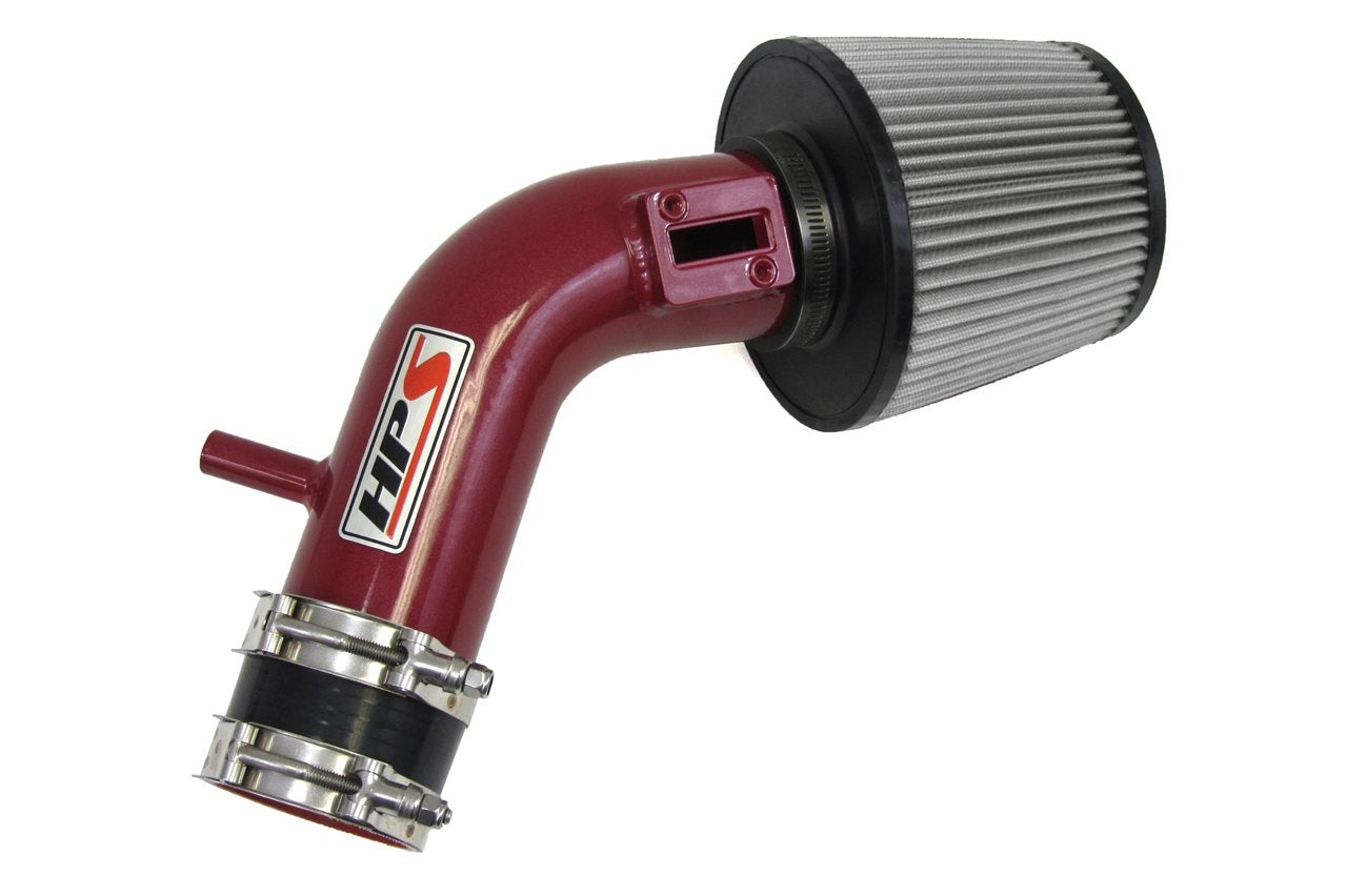 HPS Performance Shortram Air Intake Kit 2013-2017 Nissan Sentra 1.8L, Red