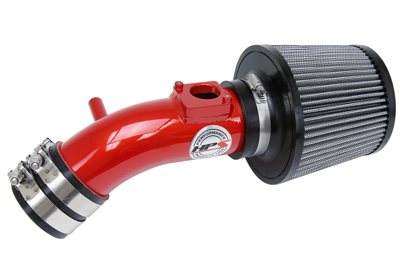 HPS Performance Shortram Air Intake Kit 2009-2013 Mazda Mazda6 2.5L, Red