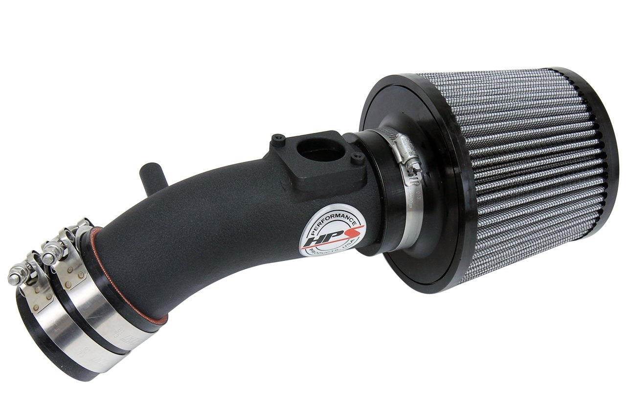 HPS Performance Shortram Air Intake Kit 2009-2013 Mazda Mazda6 2.5L, Black