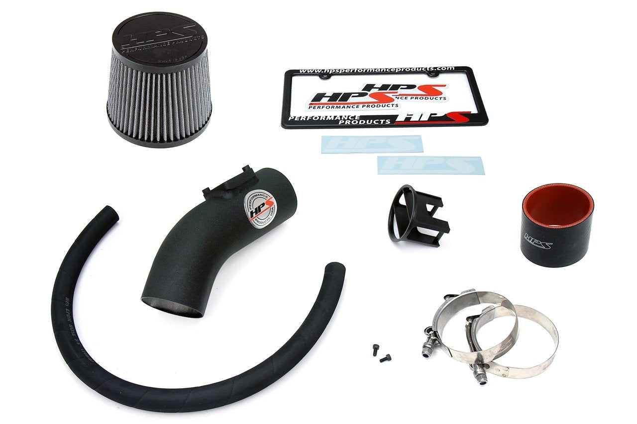 HPS Performance Shortram Air Intake Kit 2009-2013 Mazda Mazda6 2.5L, Black