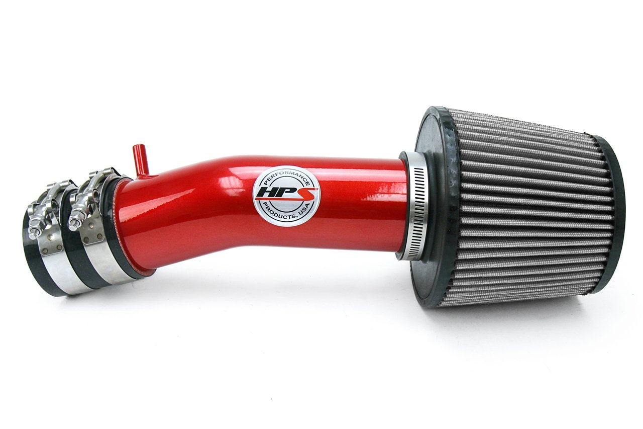 HPS Performance Shortram Air Intake Kit 2004-2008 Acura TL 3.2L V6, Red