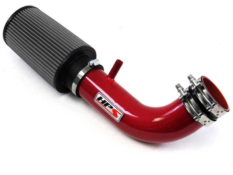 HPS Performance Shortram Air Intake Kit 2007-2011 Jeep Wrangler 3.8L V6, Red