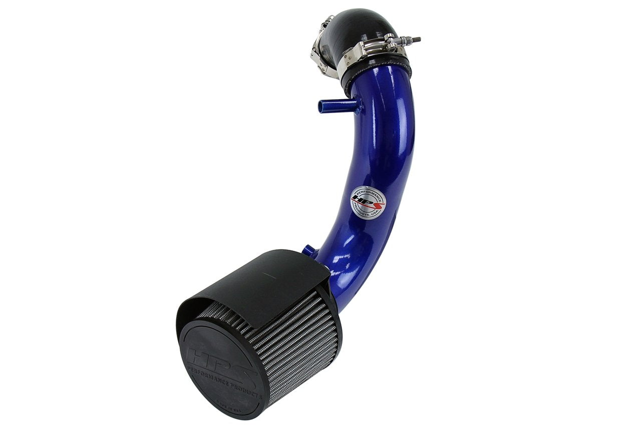 HPS Shortram Air Intake Kit 1991-2001 Jeep Cherokee 4.0L I6, Includes Heat Shield, Blue