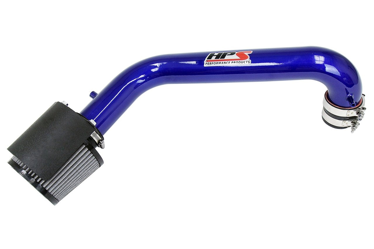 HPS Performance Shortram Air Intake Kit 1996-2000 Honda Civic CX DX LX, Includes Heat Shield, Blue