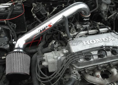 HPS Performance HPS Shortram Air Intake Kit 1996-2000 Honda Civic CX DX LX, Includes Heat Shield, 827-408