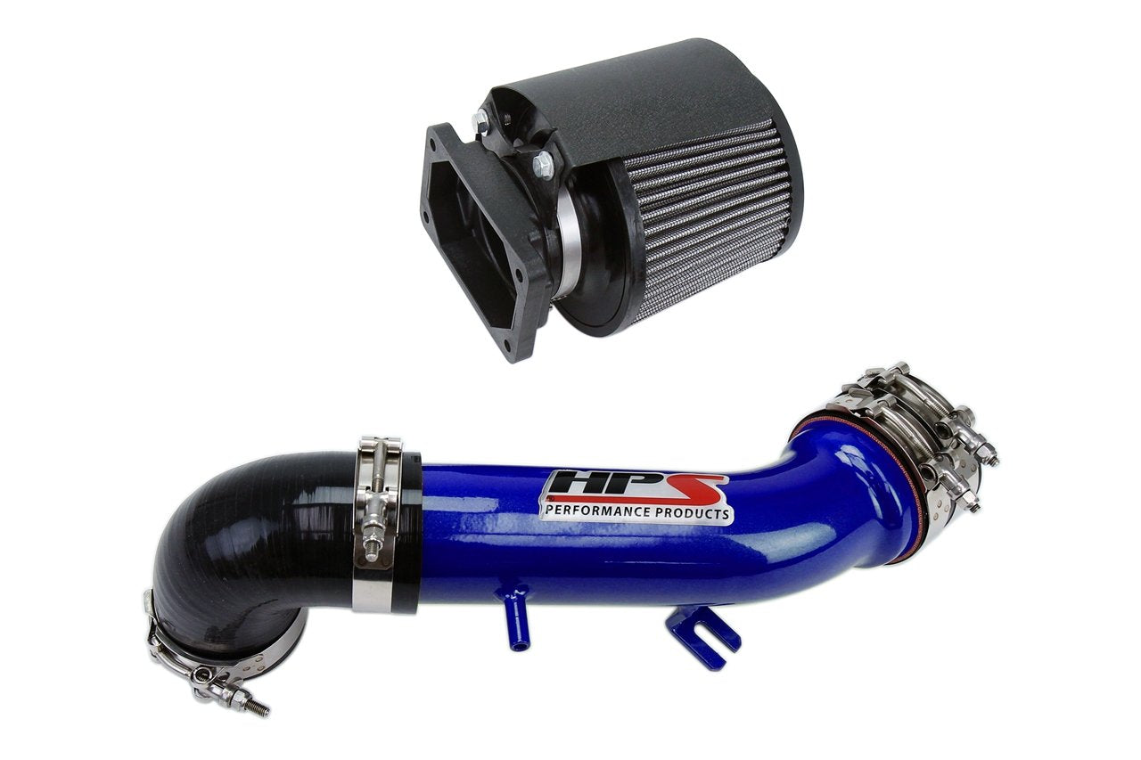 HPS Performance Shortram Air Intake Kit 2000-2005 Mitsubishi Eclipse V6 3.0L, Includes Heat Shield, Blue