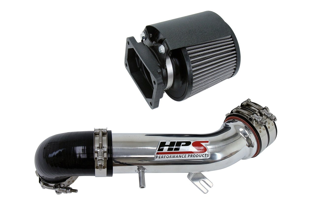 HPS Shortram Air Intake Kit 2001-2003 Chrysler Sebring Lxi 3.0L V6, Includes Heat Shield, Polish