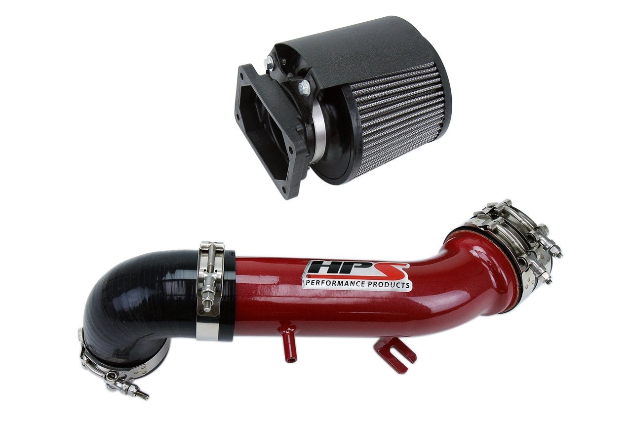 HPS Performance Shortram Air Intake Kit 2000-2005 Mitsubishi Eclipse V6 3.0L, Includes Heat Shield, Red