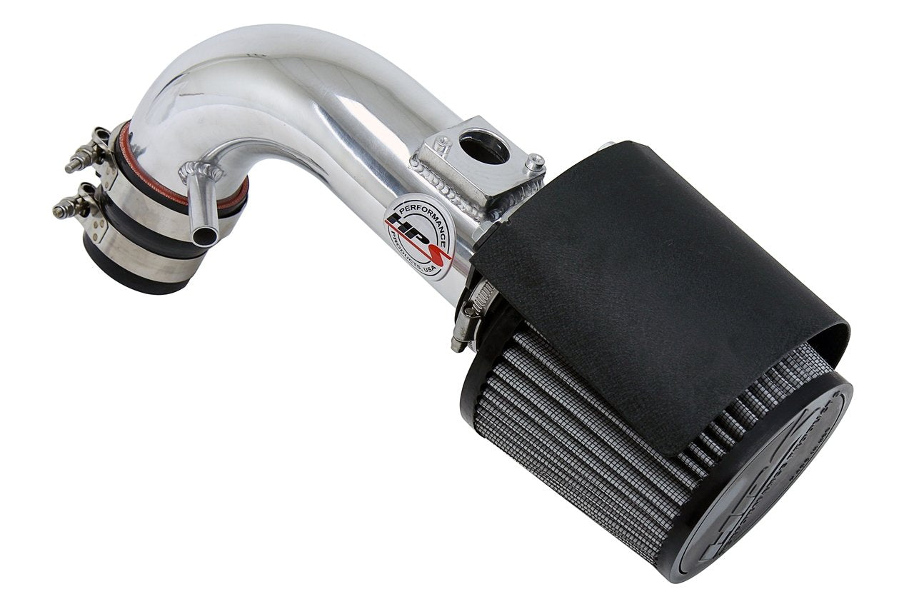 HPS Shortram Air Intake Kit 2009-2013 Toyota Matrix 2.4L, Includes Heat Shield, Polish