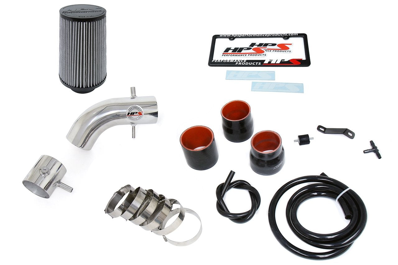 HPS Performance Shortram Air Intake Kit 1996-1998 Toyota Tacoma 3.4L V6, Polish