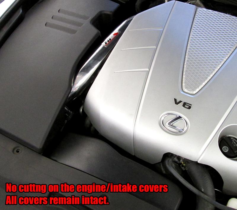 HPS Performance Shortram Air Intake Kit 2006-2011 Lexus GS350 3.5L V6, Polish