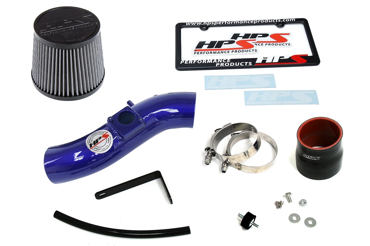 HPS Performance Shortram Air Intake Kit 2003-2004 Pontiac Vibe 1.8L, Blue