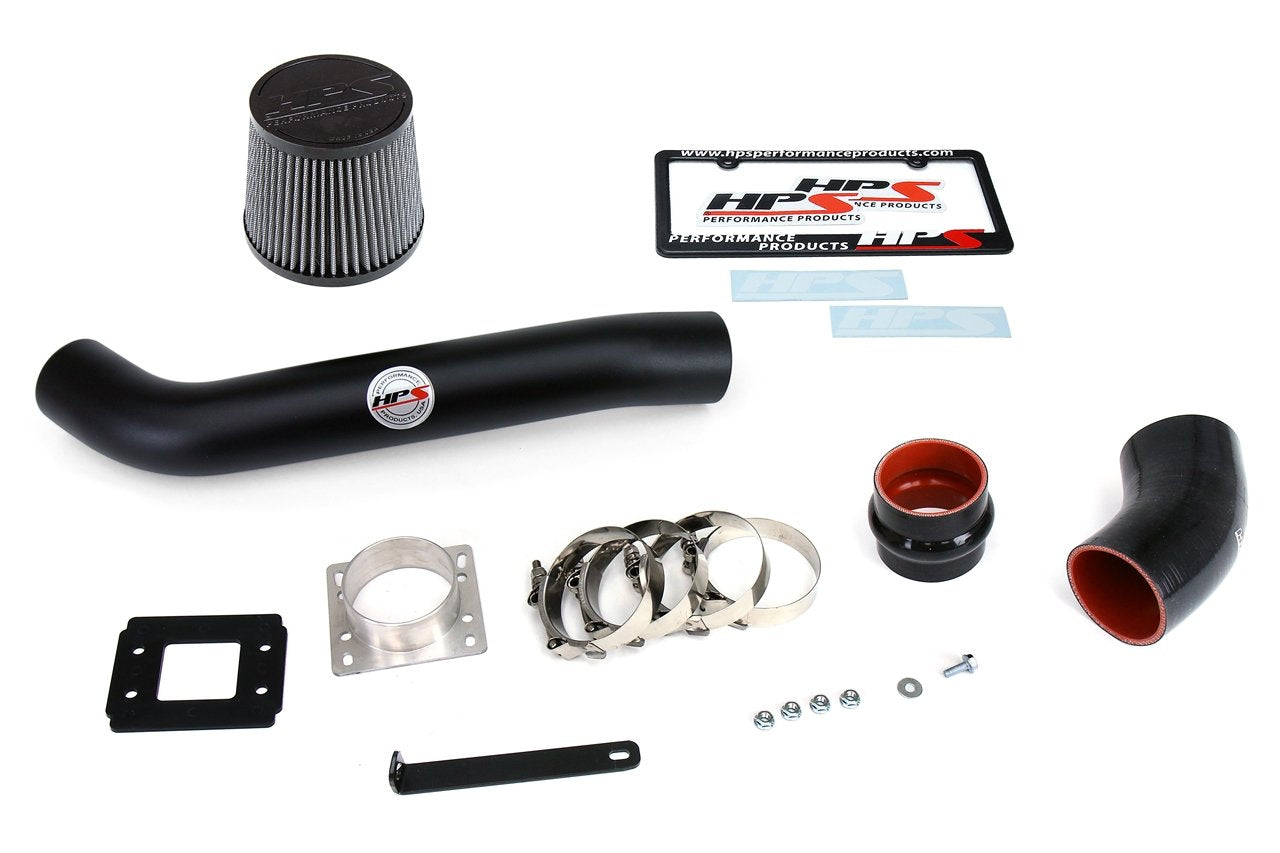 HPS Performance Shortram Air Intake Kit 1989-1995 Toyota Pickup 22RE 2.4L, Black