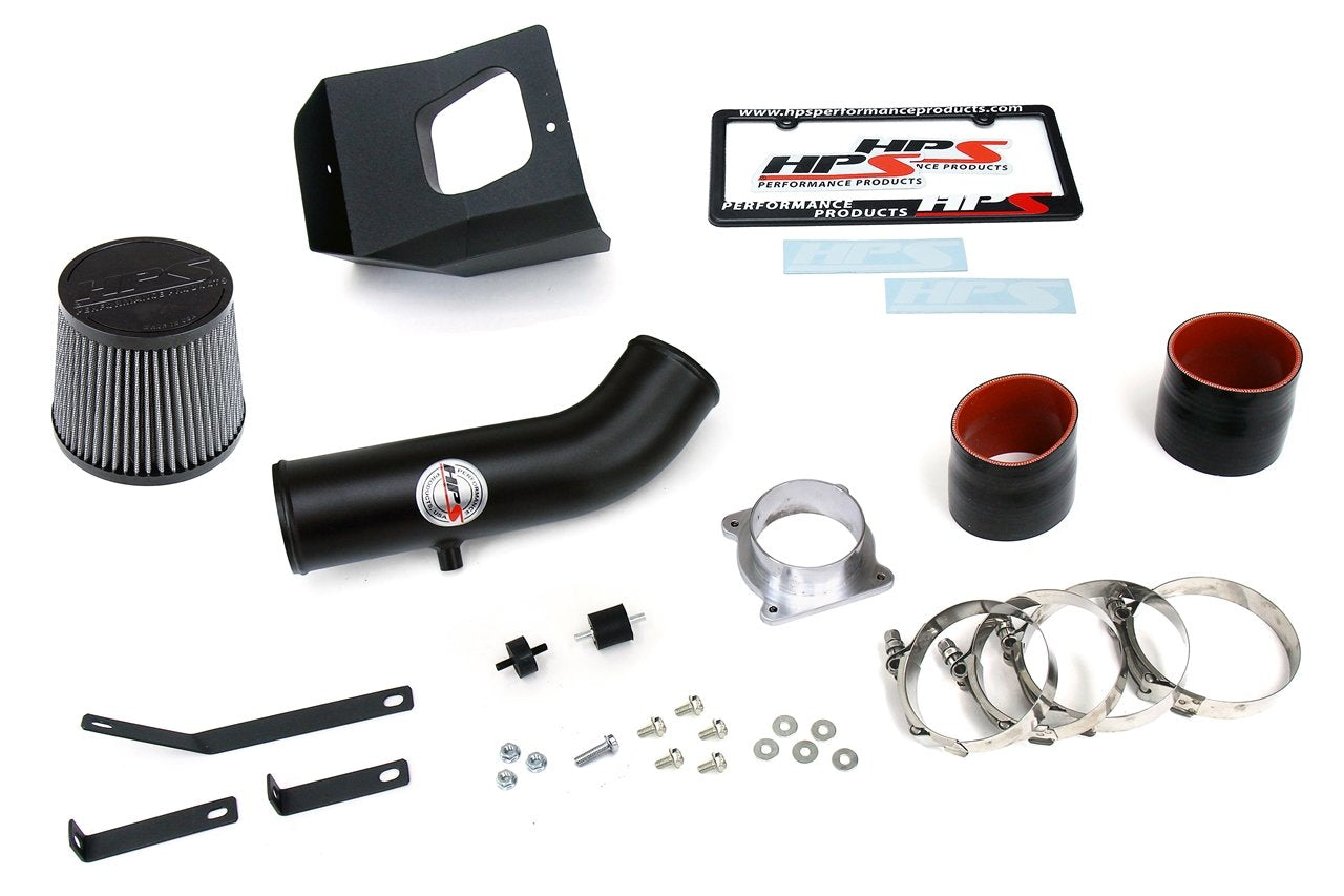 HPS Performance Shortram Air Intake Kit 2003-2006 Nissan 350Z 3.5L V6, Includes Heat Shield, Black