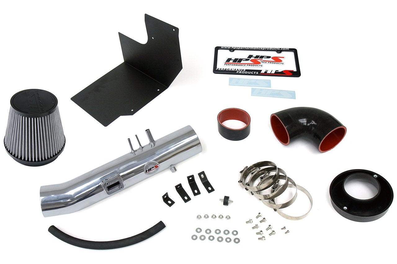 HPS Performance Shortram Air Intake Kit 2005-2007 Toyota Sequoia 4.7L V8, Includes Heat Shield, Polish