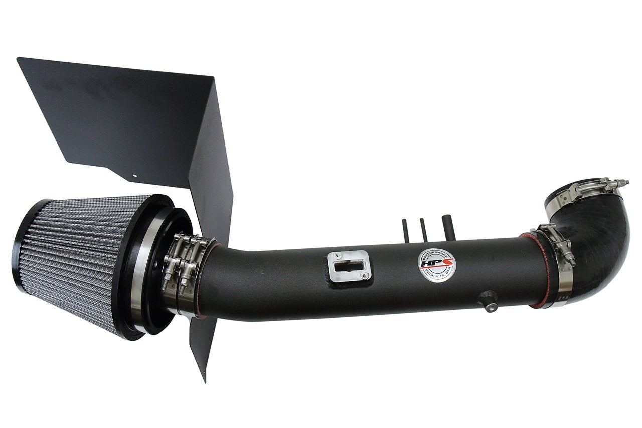 HPS Performance Shortram Air Intake Kit 2005-2006 Toyota Tundra 4.7L V8, Includes Heat Shield, Black