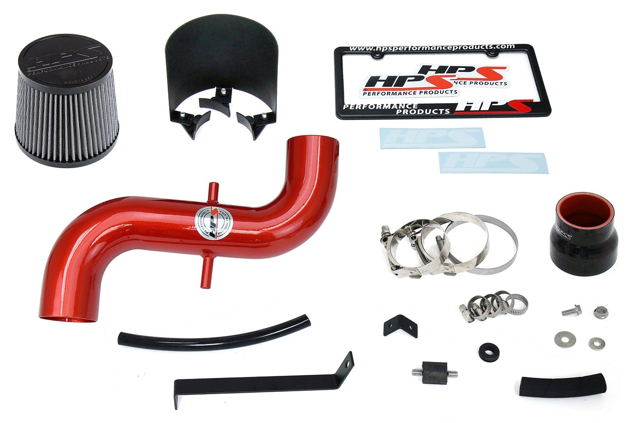 HPS Performance Shortram Air Intake Kit 1997-2001 Toyota Camry 2.2L, Includes Heat Shield, Red