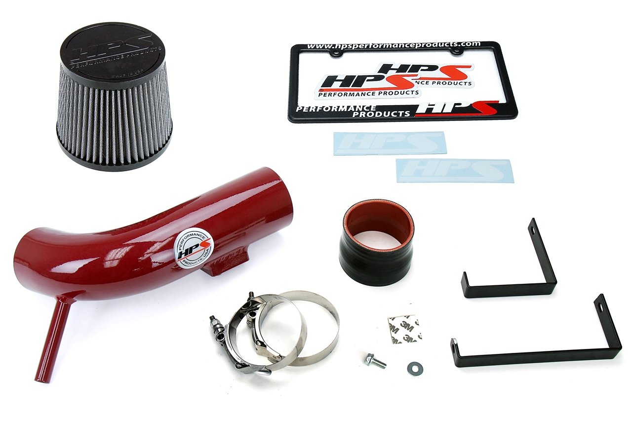 HPS Shortram Air Intake Kit 2013-2017 Nissan Altima Sedan 2.5L, Red