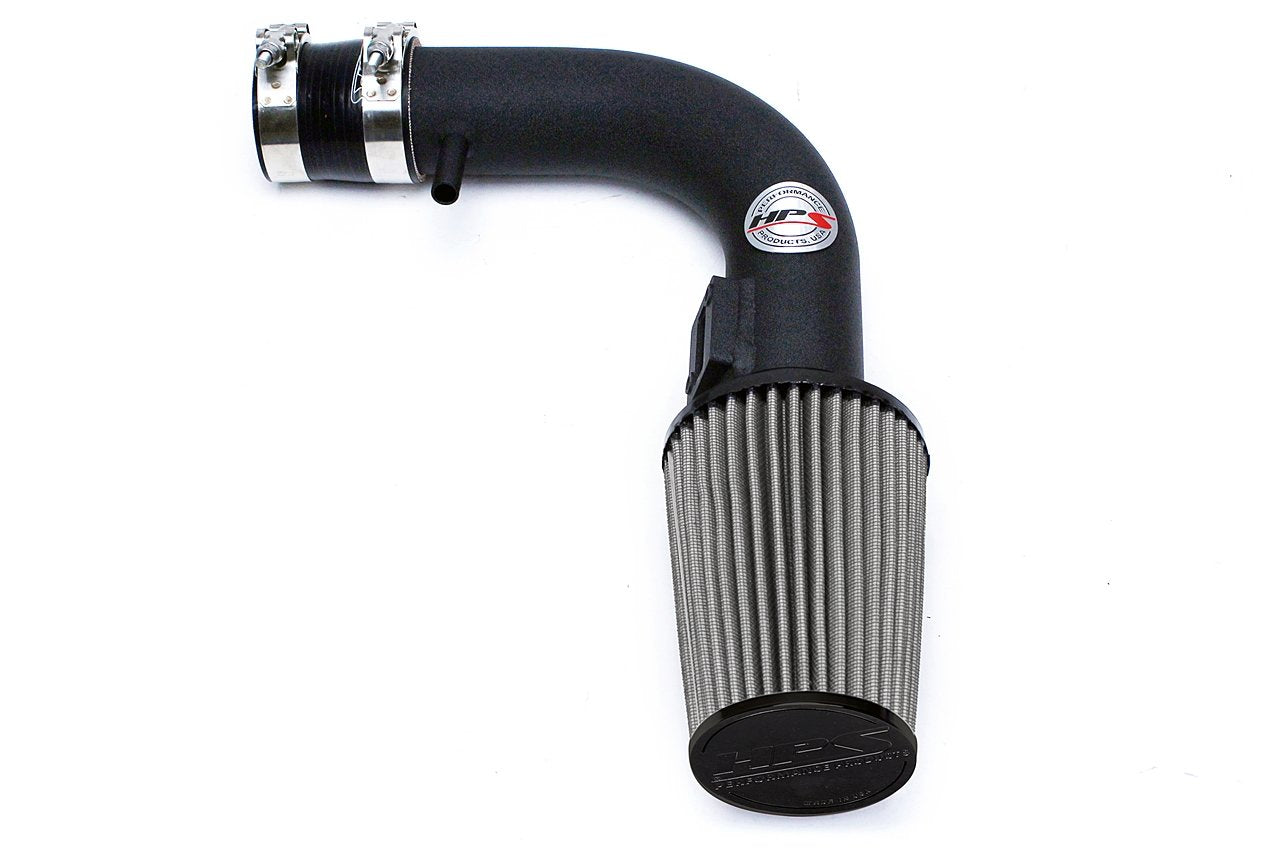 HPS Performance Shortram Air Intake Kit 2012-2016 Nissan Versa 1.6L, Black