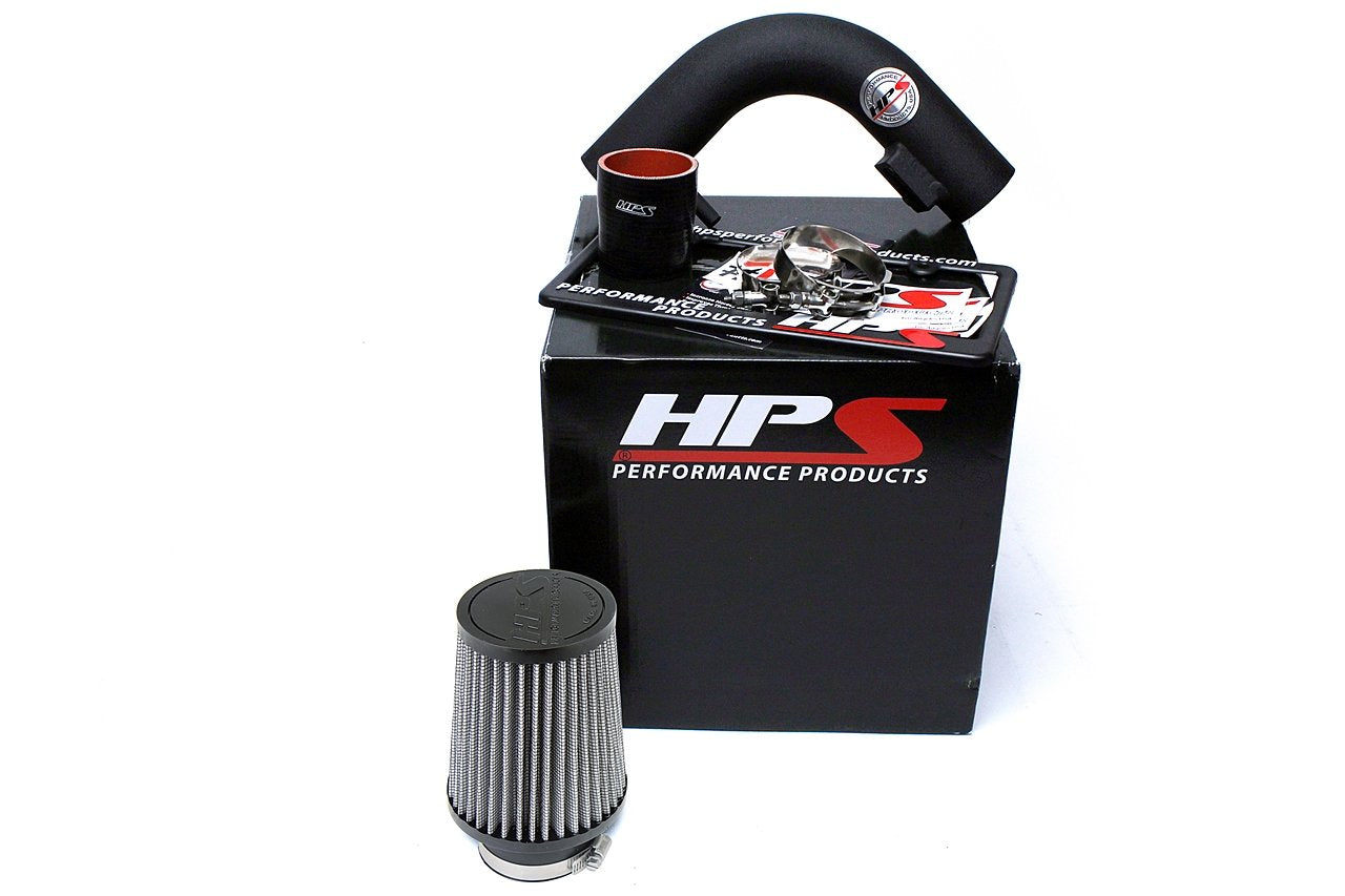 HPS Performance Shortram Air Intake Kit 2012-2016 Nissan Versa 1.6L, Black