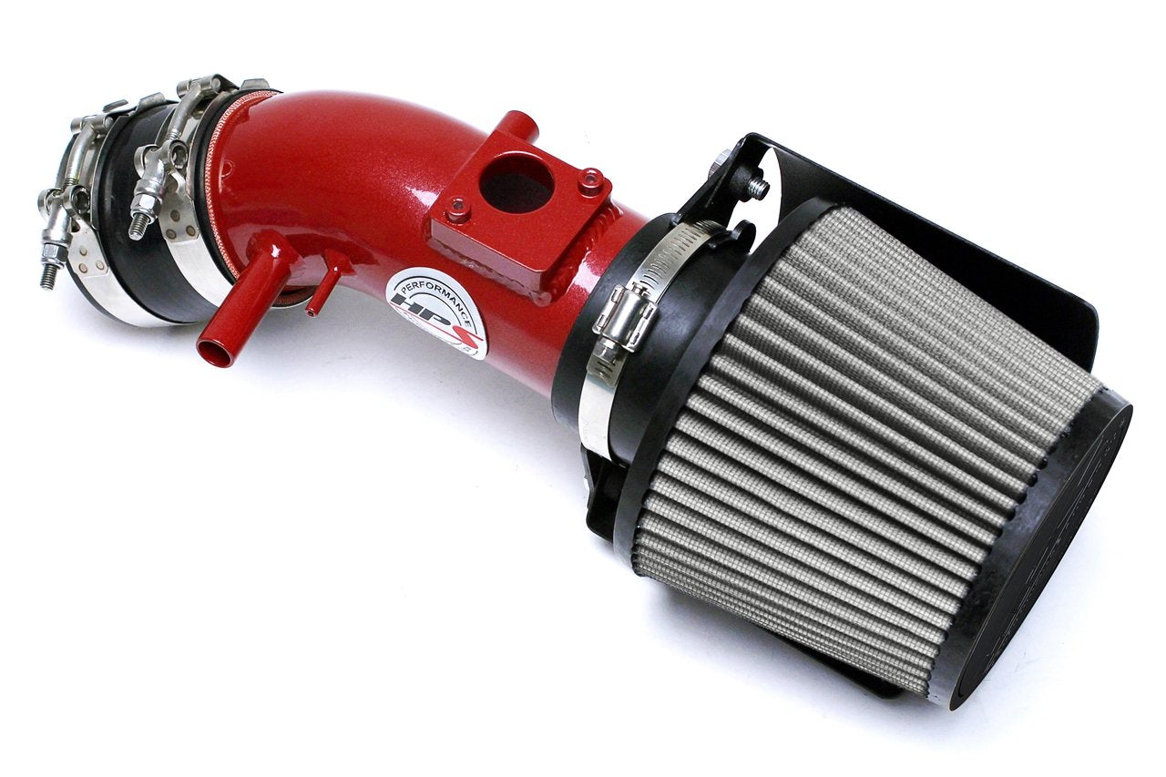 HPS Performance Shortram Air Intake Kit 2007-2017 Toyota Camry 3.5L V6, Includes Heat Shield, Red