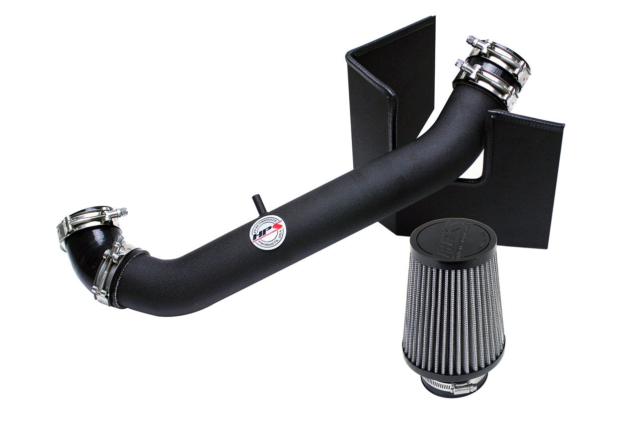 HPS Performance Shortram Air Intake Kit 1999-2005 Mazda Miata 1.8L Non Turbo, Includes Heat Shield, Black