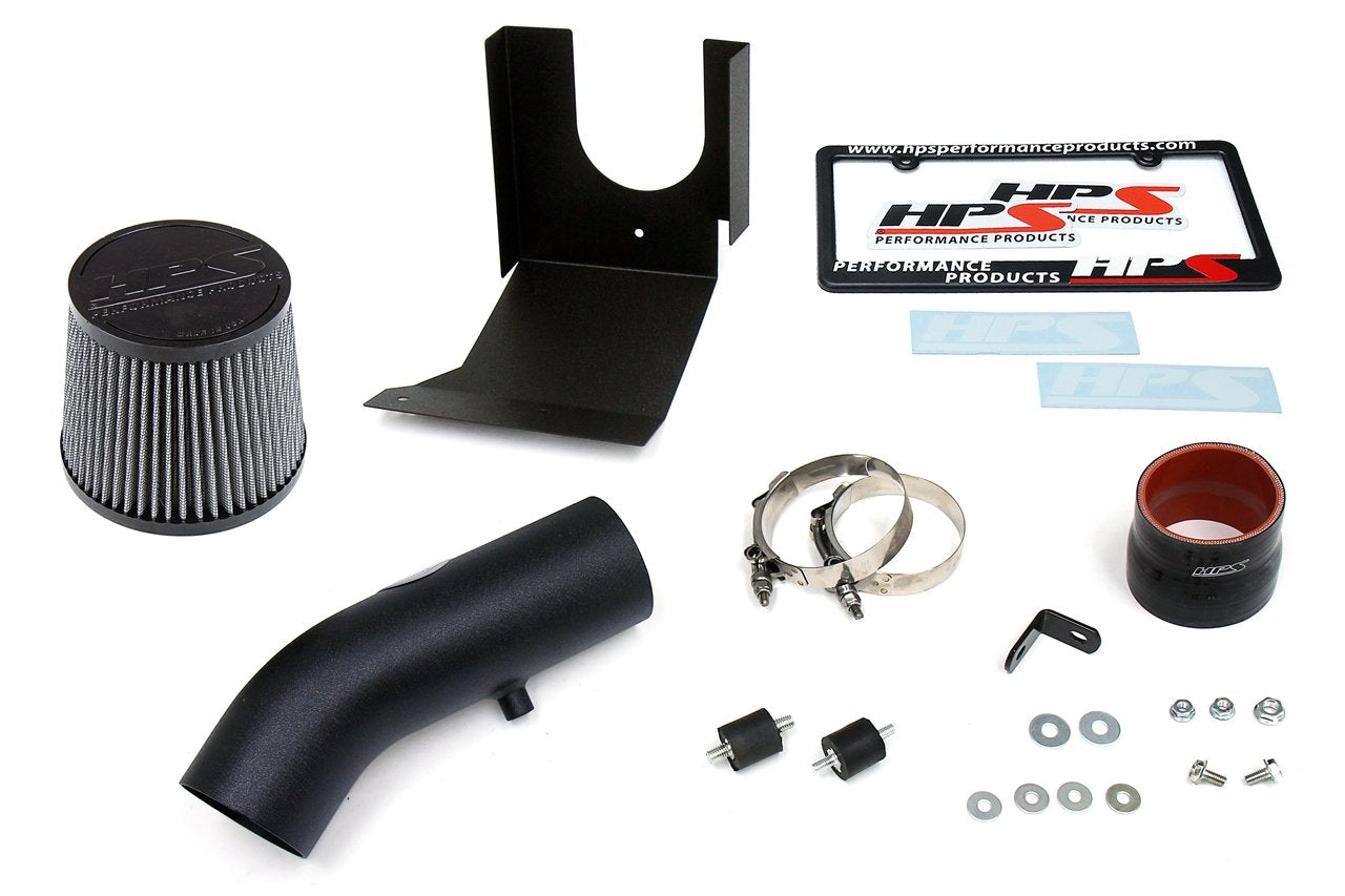 HPS Performance Shortram Air Intake Kit 2011-2016 Hyundai Elantra 1.8L, Includes Heat Shield, Black