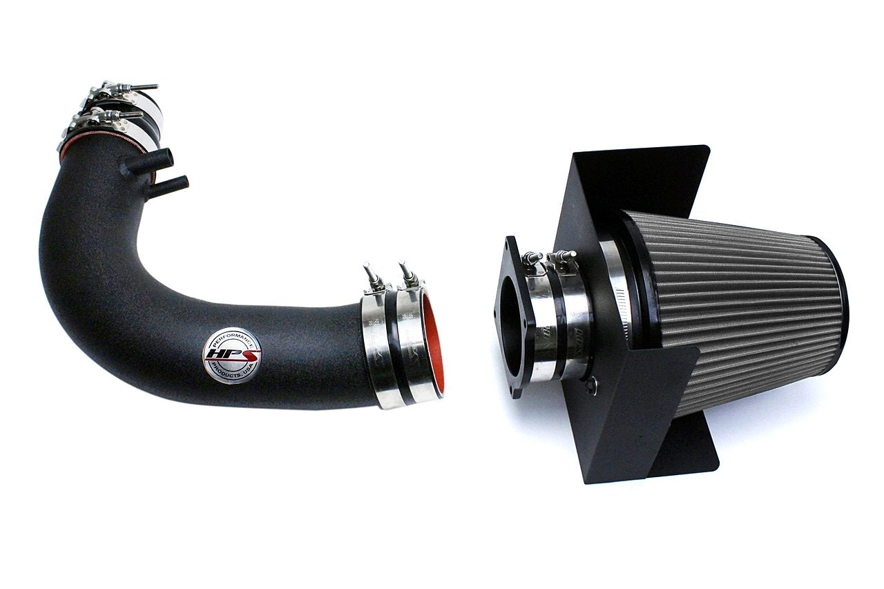 HPS Performance Shortram Air Intake Kit 1997-2004 Ford Expedition 4.6L 5.4L V8, Includes Heat Shield, Black