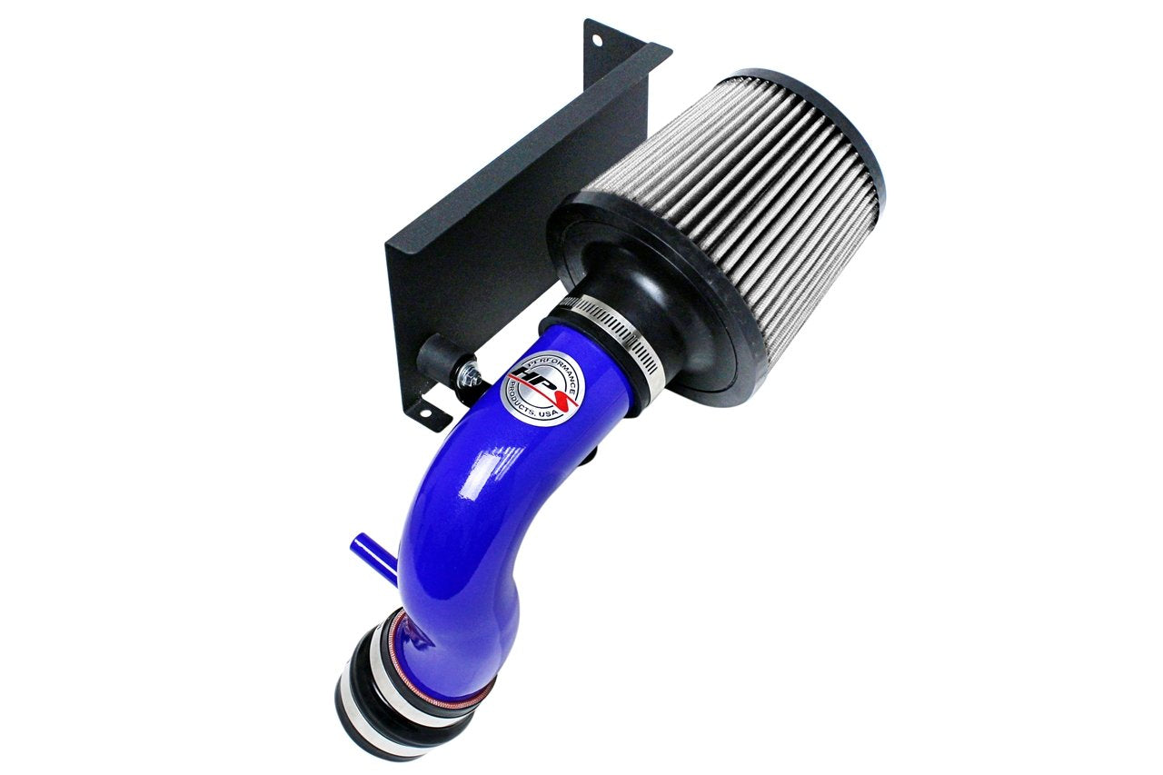 HPS Performance Shortram Air Intake Kit 2002-2005 Mini Cooper S 1.6L Supercharged, Includes Heat Shield, Blue