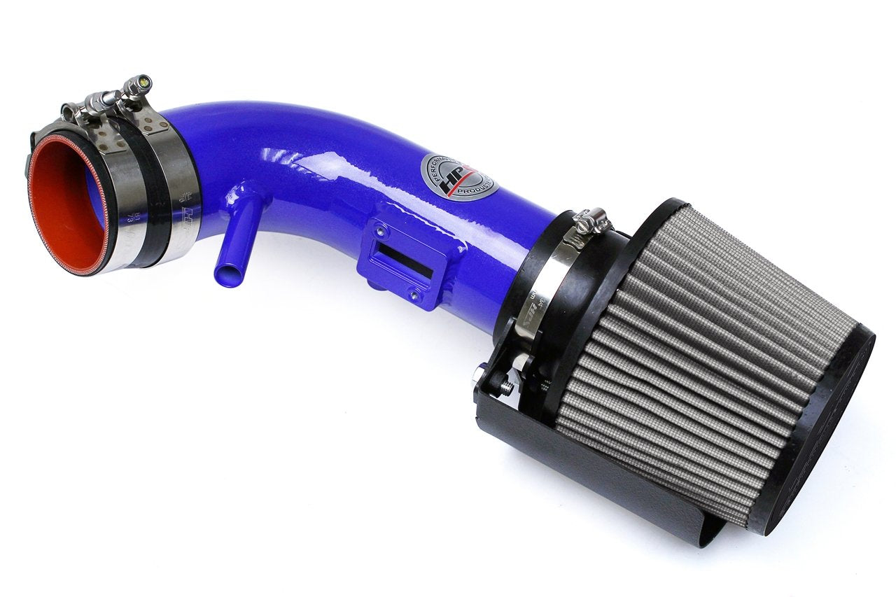 HPS Performance Shortram Air Intake Kit 2007-2012 Nissan Altima 2.5L 4Cyl, Includes Heat Shield, Blue