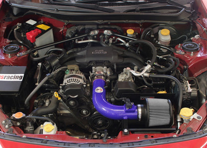 HPS Shortram Air Intake Kit 2012-2017 Toyota GT 86, Includes Heat Shield, Blue