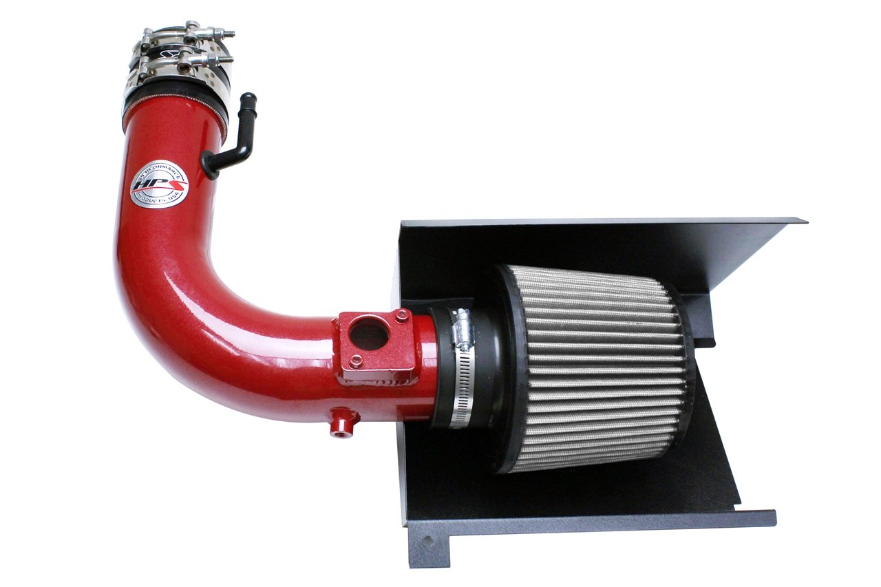 HPS Performance Shortram Air Intake Kit 2012-2016 Scion FRS, Includes Heat Shield, Red