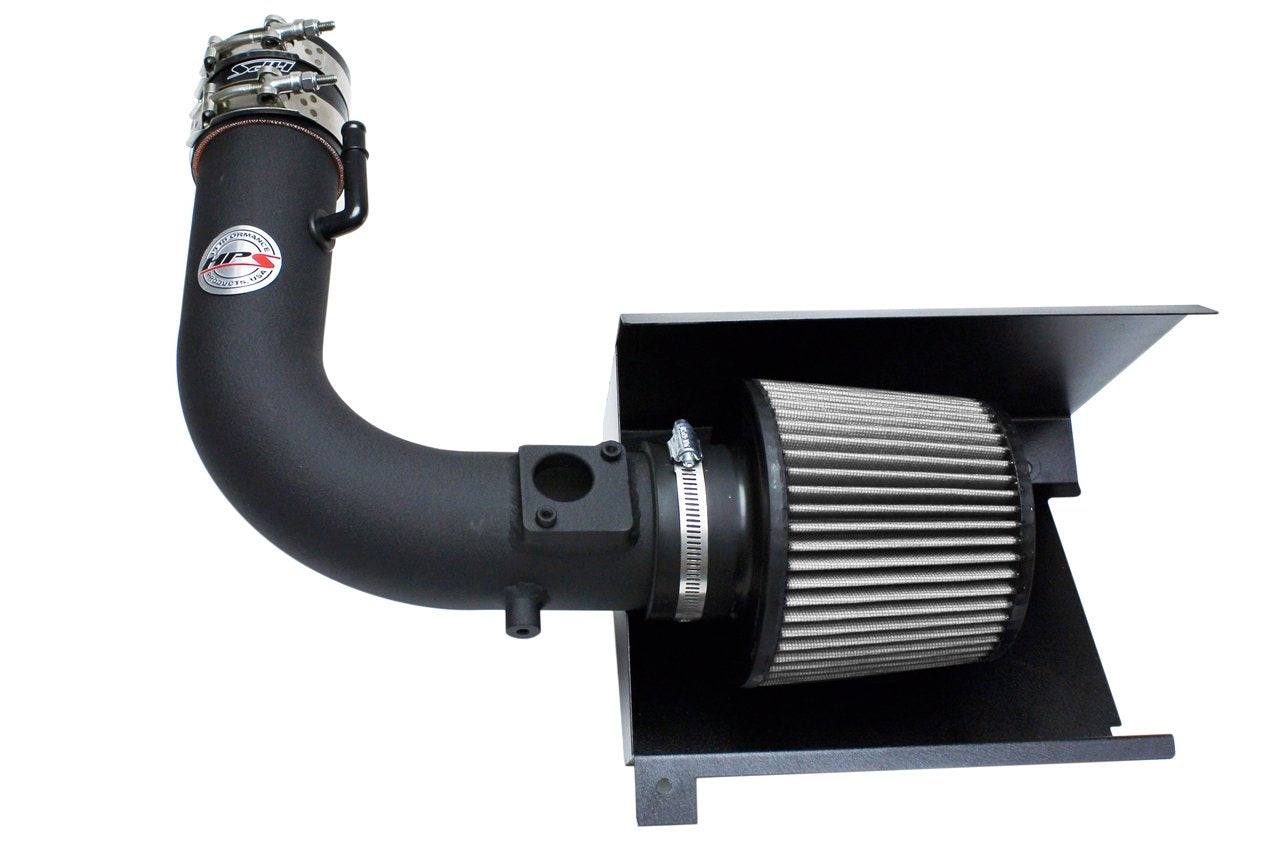 HPS Shortram Air Intake Kit 2012-2016 Scion FRS, Includes Heat Shield, Black