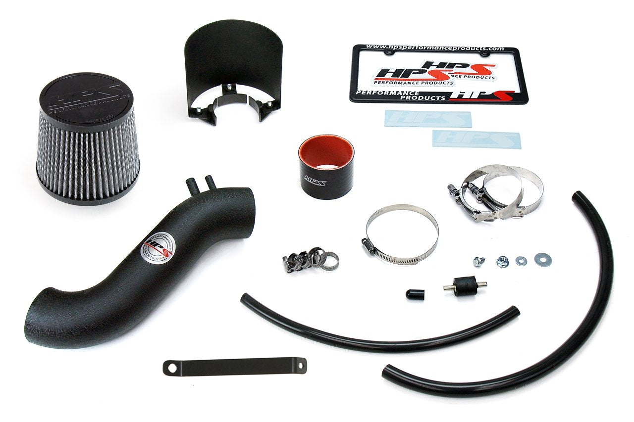 HPS Performance Shortram Air Intake Kit 2015-2018 Hyundai Sonata 2.4L Non Turbo, Includes Heat Shield, Black