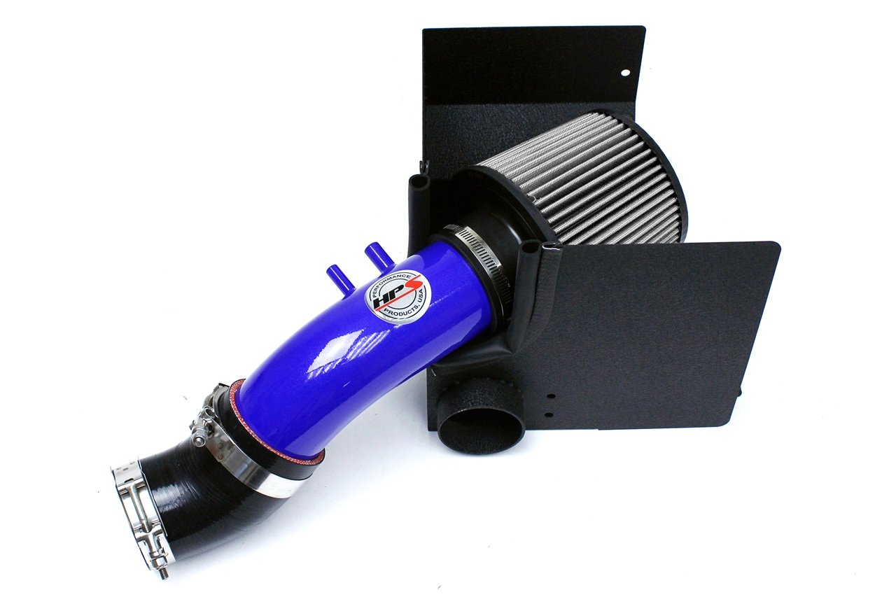 HPS Shortram Air Intake Kit 2013 Kia Forte5 2.0L, Includes Heat Shield, Blue