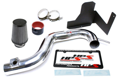 HPS Shortram Air Intake Kit 2010-2012 Subaru Outback 2.5L Non Turbo, Includes Heat Shield, Polish