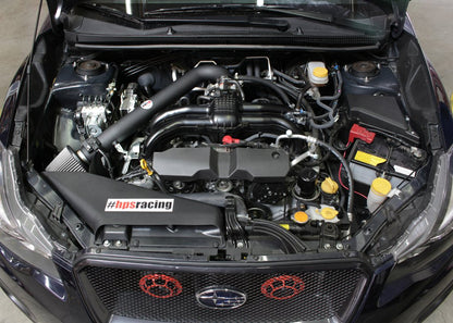 HPS Shortram Air Intake Kit 2012-2016 Subaru Impreza 2.0L Non Turbo, Includes Heat Shield, Black