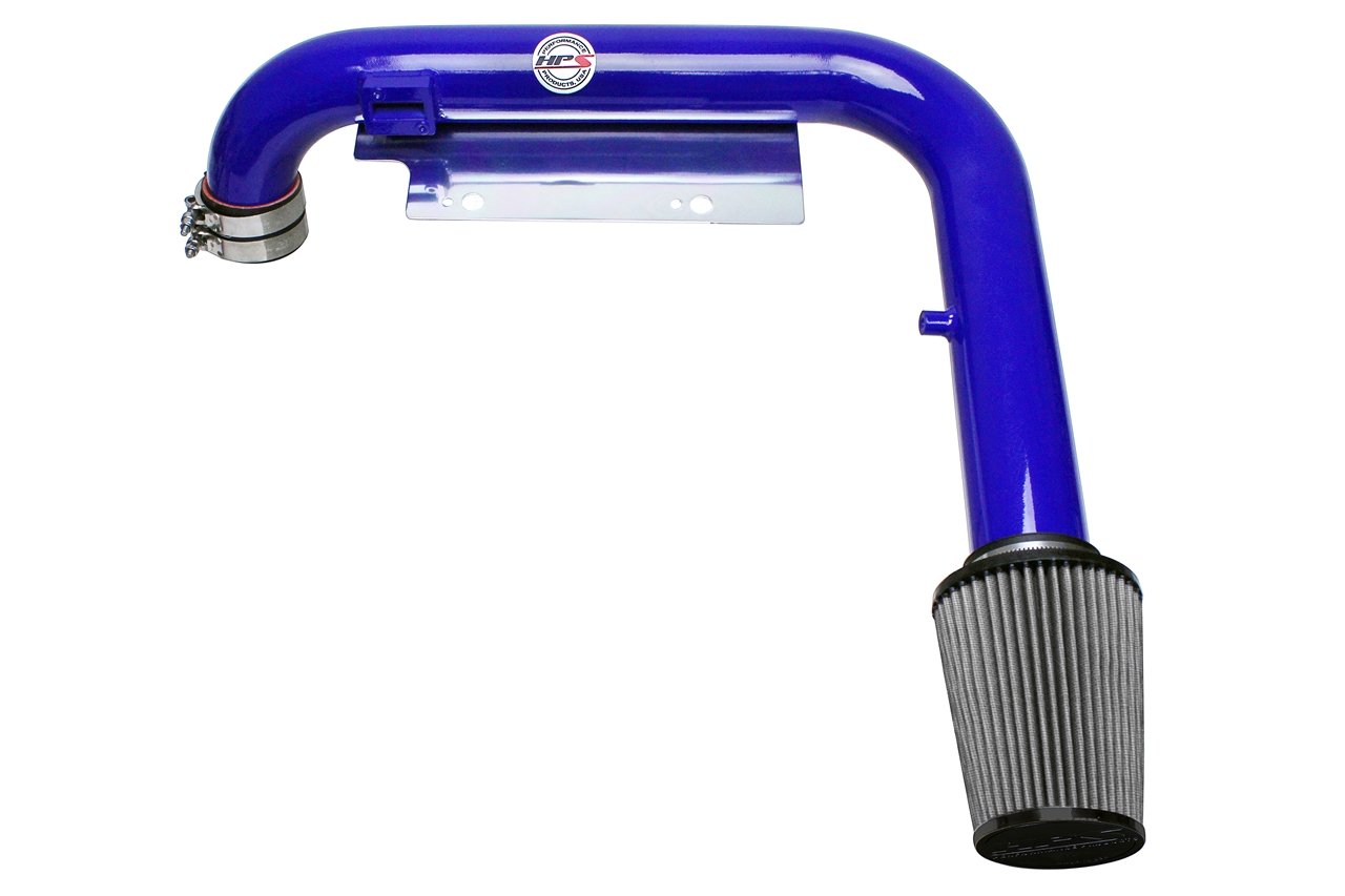 HPS Shortram Air Intake Kit 2006-2008 Volkswagen EOS 2.0T Turbo FSI Auto Trans., Includes Heat Shield, Blue