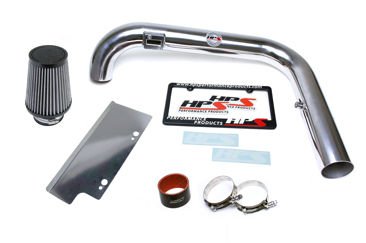 HPS Shortram Air Intake Kit 2006-2008 Volkswagen EOS 2.0T Turbo FSI Auto Trans., Includes Heat Shield, Polish