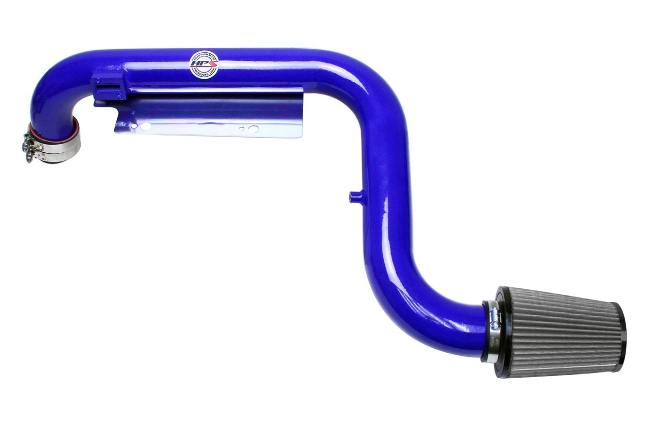 HPS Performance Shortram Air Intake Kit 2006-2008 Audi A3 2.0T Turbo FSI, Includes Heat Shield, Blue