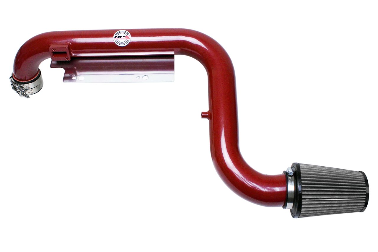 HPS Performance Shortram Air Intake Kit 2006-2008 Volkswagen EOS 2.0T Turbo FSI Manual Trans., Includes Heat Shield, Red