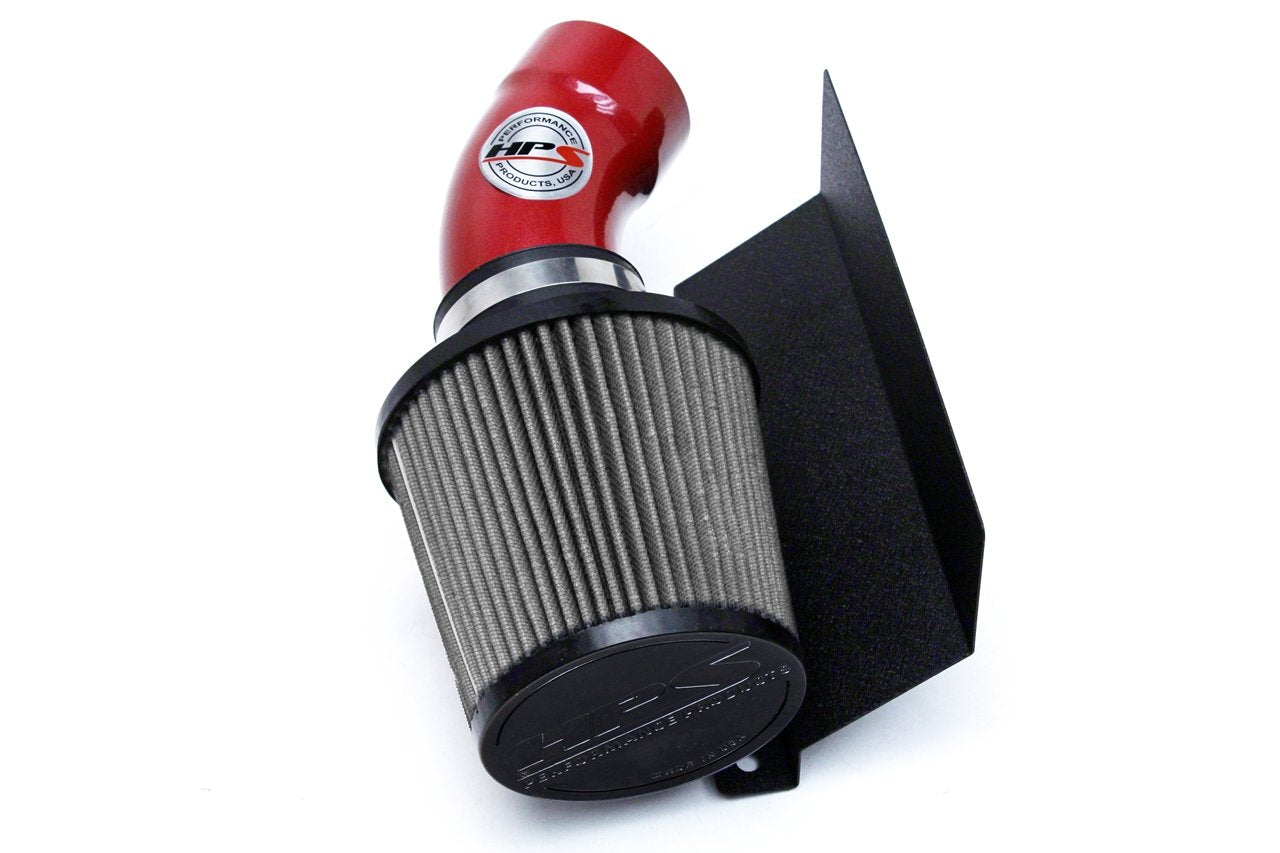 HPS Shortram Air Intake Kit 2015-2017 Chrysler 200 2.4L without MAF sensor, Includes Heat Shield, Red